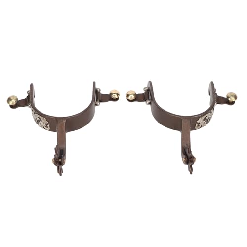 2pcs Cowboy Spurs Vintage Bronze Low Carbon Stahl Sporen mit Schleppausrüstung für 2pcs Cowboy Spurs Vintage Bronze Low Carbon Stahl Sporen mit Schleppausrüstung für von JTLB