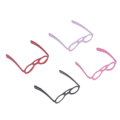 4pcs 1:12 Dollhouse Brille Nied Simuliertes DIY Miniatur Doll Brille Dekoration Zubehör von JTLB
