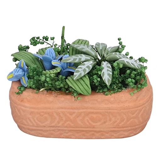 JTLB Dollhouse Mini Blumen Garten DIY Miniatur Mini Dollhouse Grünzubehör Mädchen Mädchen von JTLB