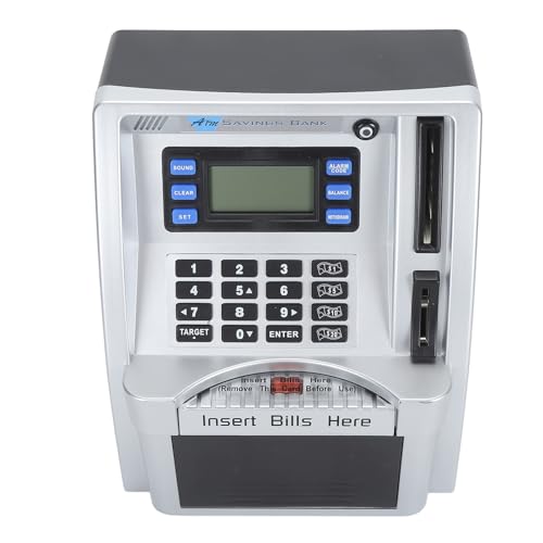 Elektronisches Geldautomaten-Sparschwein, Kreative Passwortgeschützte Geldaufbewahrung, Selbstrollende Bargeldmünze, LCD-Bildschirm für Einfache Nachverfolgung von JTLB