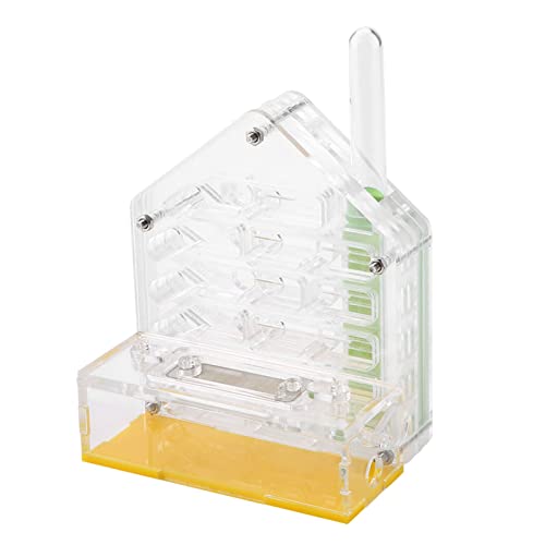 Gelbe Acryl -Ameisennest, Atemnetz Ameisenfarm mit Saugrohr, Reagenzglas, Brandneu, Wissenschafts- und Bildungsspielzeug für Ameisenfuttermittel, 12 * 10 * 6,5 cm von JTLB
