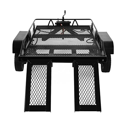 JTLB 1/10 RC-Anhängerauto, Robuster Metall-RC-Anhänger mit Großer Kapazität für, Axial Scx10 90046 90047 Cc01 D90 D110, Einfach zu Bedienen und zu Installieren JTLB 1/10 RC-Anhängerauto, Robuster Metall-RC-Anhänger mit Großer Kapazität für, Axial Scx10 90046 90047 Cc01 D90 D110, Einfach zu Bedienen und zu Installieren von JTLB