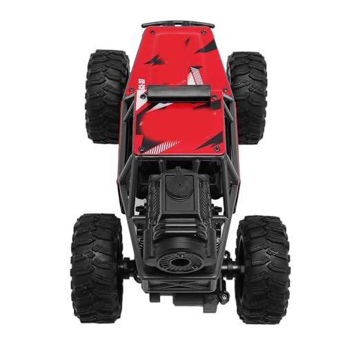 JTLB 2,4 G RC -Off -Straßenauto mit Spray und Leichten 5 -Kanal -WLAN -Fernbedienungsauto -Spielzeug für Kinderlegierung (Rot) von JTLB
