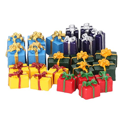 JTLB 25-teiliges Harz-Weihnachtspakete, Figuren-Set, Weihnachtsbaum, Kleine Geschenkboxen, Miniatur-Weihnachtsschmuck, Mini-Geschenke Zum Basteln, 1:12, JTLB 25-teiliges Harz-Weihnachtspakete, Figuren-Set, Weihnachtsbaum, Kleine Geschenkboxen, Miniatur-Weihnachtsschmuck, Mini-Geschenke Zum Basteln, 1:12, von JTLB