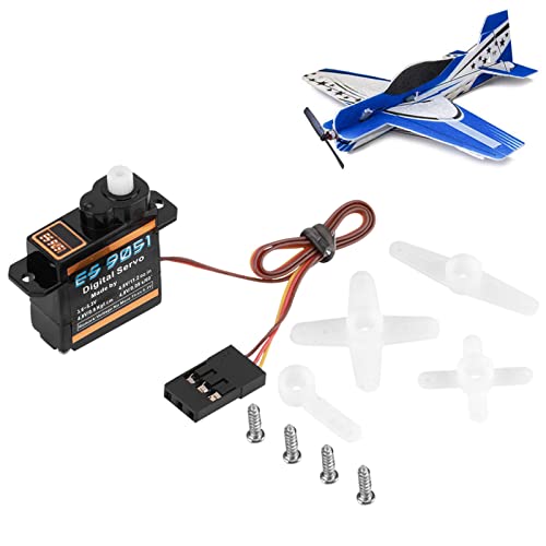 JTLB EMAX ES9051 4,1 G Digital Micro Servo Kunststoffgetriebe 0,8 Kg Drehmoment für 3D F3P RC Flugzeug von JTLB