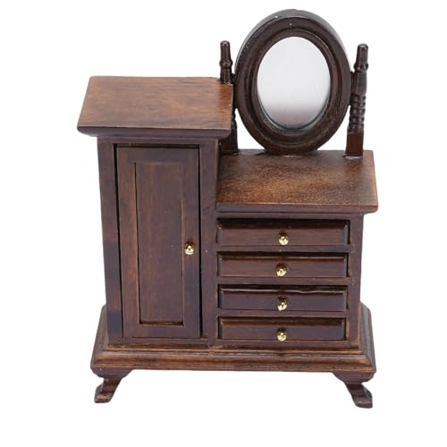 JTLB Puppenhaus Miniatur Waschtisch Vintage Dekorativen Holzverkleidungstisch mit Schrank für Puppenhaus JTLB Puppenhaus Miniatur Waschtisch Vintage Dekorativen Holzverkleidungstisch mit Schrank für Puppenhaus von JTLB