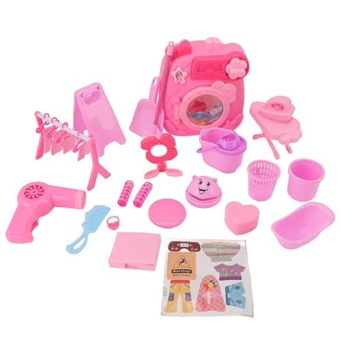 JTLB Spielzeugwaschmaschine Wäscherei Set Tun Spiele Spielzeug für Miniatursimulation Waschmaschine Spielzeug für von JTLB