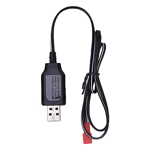 JTLB USB-Ladekabel für 1573 Elektrisches Spielzeug, Ferngesteuertes Legierungs-Technik-Autofahrzeug (Schwarz) von JTLB