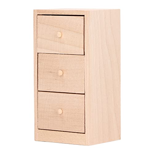Mini -Kabinettsmodell mit 3 Schicht Schuppenpuppenhauslagermöbeln für 1:12 Schuppenhaus von JTLB