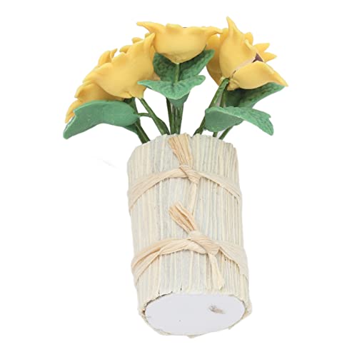 Miniaturblumen Süße Sonnenblume Exquisite Giftlose Lebensee Leuchtende Farben Dollhouse -Pflanzen von JTLB