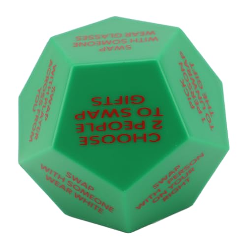 Würfel Zum Austauschen von Geschenken für Weihnachtsfeiern, Große Weihnachtswürfel mit Einzigartigem Design für Weihnachtsfeiern mit 12 Verschiedenen Seiten, Geeignet für Würfel Zum Austauschen von Geschenken für Weihnachtsfeiern, Große Weihnachtswürfel mit Einzigartigem Design für Weihnachtsfeiern mit 12 Verschiedenen Seiten, Geeignet für von JTLB