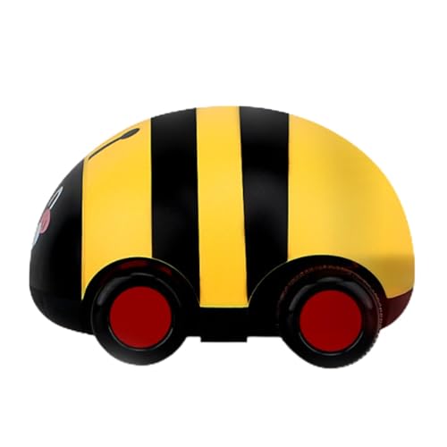 Zurückziehen Fahrzeug Cartoon Look Drop Plastik Bildung Interaktive Pull -Back -Autospielzeug für Mädchen über 3 Jahren Alt (Bienenstil) von JTLB