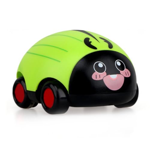 Zurückziehen Fahrzeug Cartoon Look Drop Plastik Bildung Interaktive Pull -Back -Autospielzeug für Mädchen über 3 Jahren Alt (Käferstil) von JTLB