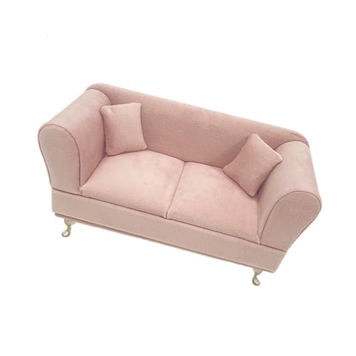 JTQYFI 1/6 Skala Dollhouses Loveseat Sofa Model Schmuckschatulle Für Dekoration Und Vorgetäuschtes Spielszenen von JTQYFI