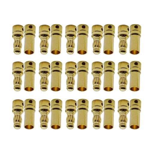 JTQYFI 15pairs 3 5 Mm Goldplattierte Steckverbinder Für Fernbedienung Hubschrauber Und Handwerk Elektronikmodell ESC Upgrades Bananenstopfen von JTQYFI