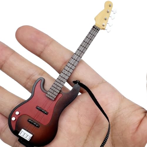 JTQYFI Dollhouses Accessoire Miniaturgitarre Mit Abnehmbarem Riemen Musikinstrument Model Gitarrenpuppenhouses Für Den Sammler JTQYFI Dollhouses Accessoire Miniaturgitarre Mit Abnehmbarem Riemen Musikinstrument Model Gitarrenpuppenhouses Für Den Sammler von JTQYFI