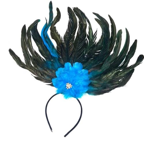 JTQYFI Federed Hair Accessoire Bunte Haardekoration Cosplay Stirnband Party Kopfbedeckung Für Hochzeiten Und Festivalveranstaltung von JTQYFI