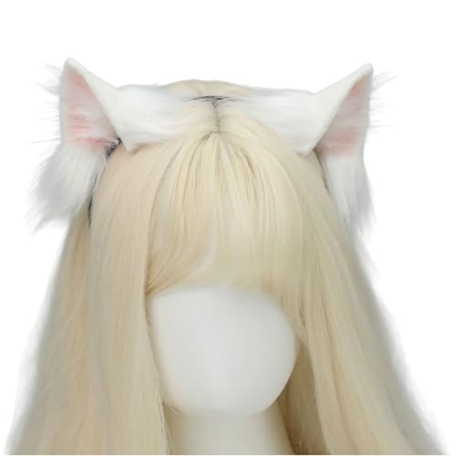 JTQYFI Katzen Ohrstirnband Katzen Schwanzkostüm Pelzige Ohrstirnband Pelzung Heck Halloween Cosplay Accessoires Für Frauen Maskerade von JTQYFI