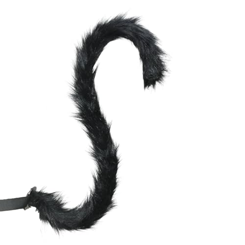 JTQYFI Katzen Ohrstirnband Katzen Schwanzkostüm Pelzige Ohrstirnband Pelzung Heck Halloween Cosplay Accessoires Für Frauen Maskerade von JTQYFI