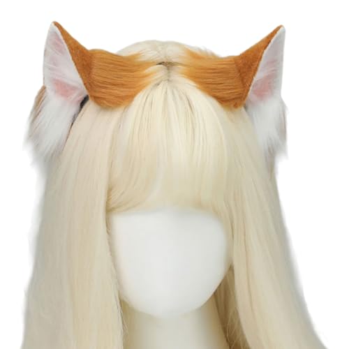 JTQYFI Katzen Ohrstirnband Katzen Schwanzkostüm Pelzige Ohrstirnband Pelzung Heck Halloween Cosplay Accessoires Für Frauen Maskerade von JTQYFI