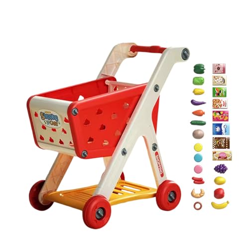 JTQYFI Kinder Tun So Als Spielen Puppenspielzeug Supermarkttrolley Einkaufswagen Mit Tragbarem Design Und Robuster Konstruktion JTQYFI Kinder Tun So Als Spielen Puppenspielzeug Supermarkttrolley Einkaufswagen Mit Tragbarem Design Und Robuster Konstruktion von JTQYFI