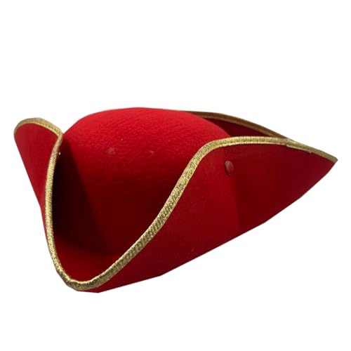 JTQYFI Leichter Piratenhut Kolonial Tricorn Spaß Verrückte Karnevale Piratenhut Karnevale Party Süßer Für Erwachsene von JTQYFI