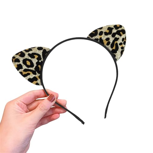 JTQYFI Süße Leopardendruck Tierische Ohrstirnband Haare Kostüme Für Teenager Mädchen Erwachsene Frauen Kostüm JTQYFI Süße Leopardendruck Tierische Ohrstirnband Haare Kostüme Für Teenager Mädchen Erwachsene Frauen Kostüm von JTQYFI