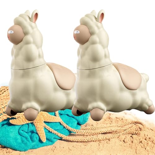Alpaca Toy Water Spray, 2pcs Water Sprayer for Children, Alpaca Water Sprayer Kids Toys, Interactive Lightweight Outdoor Games, Pool Toy Party Supplies for Children's Families Fun (Weiß) von JTYEBY