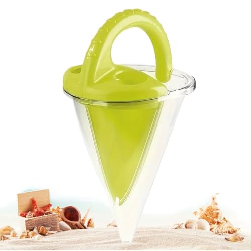 JTYEBY Sandspielzeug mit Trichter, Sand and Beach Toys, Spilling Funnel, Sand & Water Mixing Toy, Beach Funnel for Spectacular Creation, Building Kit for Children (Grün) von JTYEBY
