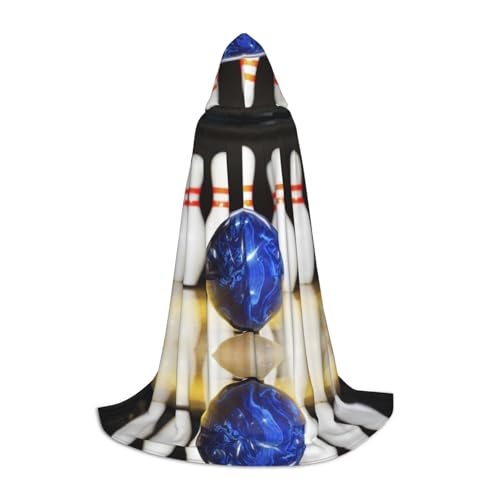 JUANYQME Bowling-Druck Kapuzenumhang für Jugendliche, stilvoll, bequem, für Kinder, Teenager JUANYQME Bowling-Druck Kapuzenumhang für Jugendliche, stilvoll, bequem, für Kinder, Teenager von JUANYQME