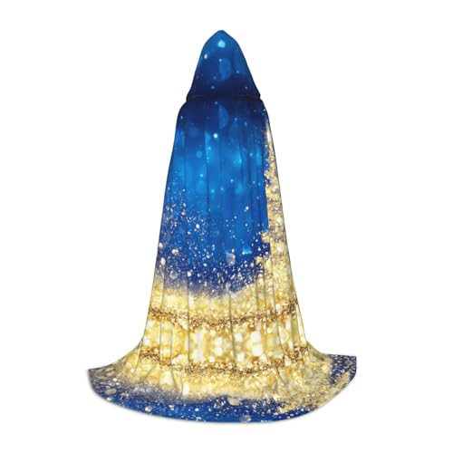 JUANYQME Goldener Glitzer-Weihnachtsbaum-Aufdruck, Kapuzenumhang für Teenager, stilvoll, bequem, für Kinder, Teenager JUANYQME Goldener Glitzer-Weihnachtsbaum-Aufdruck, Kapuzenumhang für Teenager, stilvoll, bequem, für Kinder, Teenager von JUANYQME