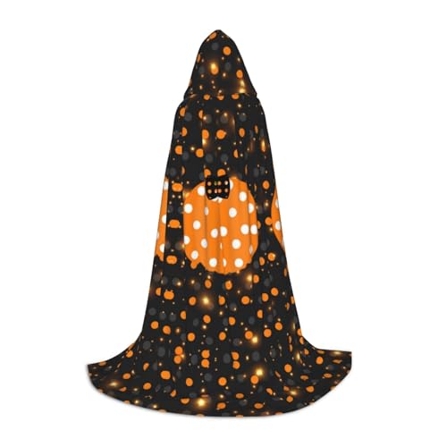 JUANYQME Halloween-Kürbis-Druck, Kapuzenumhang für Teenager, stilvoll, bequem, für Kinder, Teenager JUANYQME Halloween-Kürbis-Druck, Kapuzenumhang für Teenager, stilvoll, bequem, für Kinder, Teenager von JUANYQME