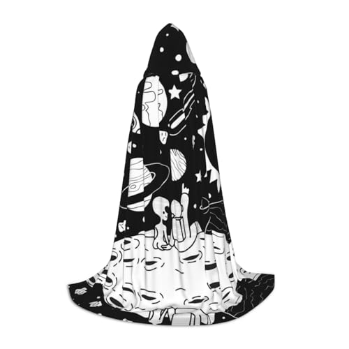 JUANYQME Kapuzenumhang mit Astronauten- und Alien-Druck, für Teenager, stilvoll, bequem, für Kinder, Teenager JUANYQME Kapuzenumhang mit Astronauten- und Alien-Druck, für Teenager, stilvoll, bequem, für Kinder, Teenager von JUANYQME