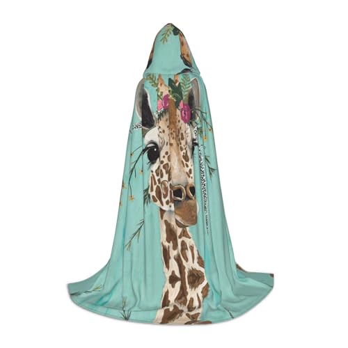 JUANYQME Kapuzenumhang mit Giraffen-Print für Teenager, stilvoll, bequem, für Kinder, Teenager JUANYQME Kapuzenumhang mit Giraffen-Print für Teenager, stilvoll, bequem, für Kinder, Teenager von JUANYQME