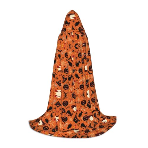 JUANYQME Kapuzenumhang mit Halloween-Aufdruck für Jugendliche, stilvoll, bequem, für Kinder, Teenager JUANYQME Kapuzenumhang mit Halloween-Aufdruck für Jugendliche, stilvoll, bequem, für Kinder, Teenager von JUANYQME
