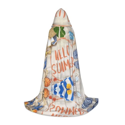 JUANYQME Kapuzenumhang mit Hello-Strand-Aufdruck, für Teenager, stilvoll, bequem, für Kinder, Teenager JUANYQME Kapuzenumhang mit Hello-Strand-Aufdruck, für Teenager, stilvoll, bequem, für Kinder, Teenager von JUANYQME