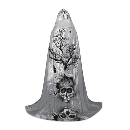 JUANYQME Kapuzenumhang mit Totenkopf-Motiv, schwarz, cooler Adler-Druck, für Teenager, stilvoll, bequem, für Kinder, Teenager JUANYQME Kapuzenumhang mit Totenkopf-Motiv, schwarz, cooler Adler-Druck, für Teenager, stilvoll, bequem, für Kinder, Teenager von JUANYQME