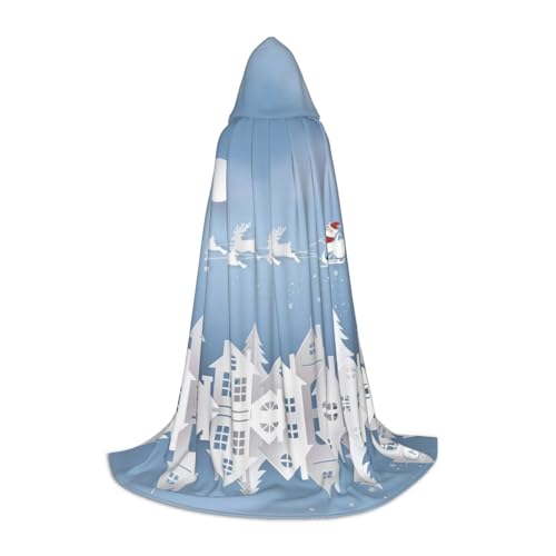 JUANYQME Kapuzenumhang mit Weihnachtsmann-Aufdruck, für Teenager, stilvoll, bequem, für Kinder, Teenager JUANYQME Kapuzenumhang mit Weihnachtsmann-Aufdruck, für Teenager, stilvoll, bequem, für Kinder, Teenager von JUANYQME