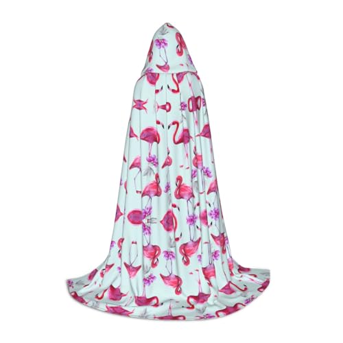 JUANYQME Kapuzenumhang mit pinkem Flamingo-Muster für Teenager, stilvoll, bequem, für Kinder, Teenager JUANYQME Kapuzenumhang mit pinkem Flamingo-Muster für Teenager, stilvoll, bequem, für Kinder, Teenager von JUANYQME