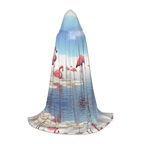 JUANYQME Kapuzenumhang mit rosa Flamingos am Strand für Teenager, stilvoll, bequem, für Kinder, Teenager JUANYQME Kapuzenumhang mit rosa Flamingos am Strand für Teenager, stilvoll, bequem, für Kinder, Teenager von JUANYQME