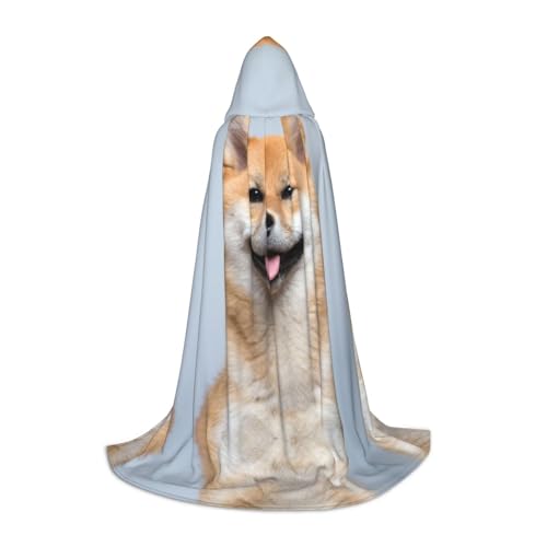 JUANYQME Smiling Shiba Inu Print Kapuzenumhang für Jugendliche, stilvoll, bequem, für Kinder, Teenager JUANYQME Smiling Shiba Inu Print Kapuzenumhang für Jugendliche, stilvoll, bequem, für Kinder, Teenager von JUANYQME