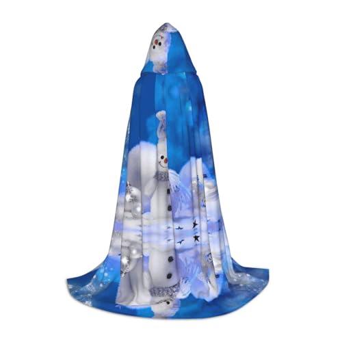 JUANYQME Weihnachtlicher Schneemann-Umhang mit Kapuze für Teenager, stilvoll, bequem, für Kinder, Teenager JUANYQME Weihnachtlicher Schneemann-Umhang mit Kapuze für Teenager, stilvoll, bequem, für Kinder, Teenager von JUANYQME