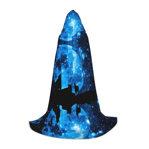 JUANYQME Wolfs-Print Kapuzenumhang für Teenager, stilvoll, bequem, für Kinder, Teenager JUANYQME Wolfs-Print Kapuzenumhang für Teenager, stilvoll, bequem, für Kinder, Teenager von JUANYQME