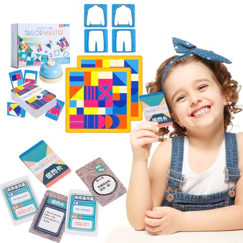 JUCHRZEY Tailor Master Matching-Spiel, Tailor Master Battle, Farblich Passendes Tischspiel, Lernspielzeug zum Sortieren und Kombinieren for Mädchen und von JUCHRZEY