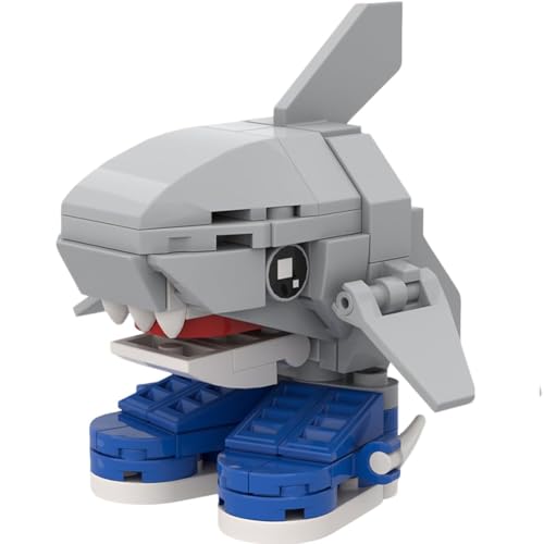 JUCHRZEY Tralalero Tralala Figuren-BAU-Set, Italienisches Brainrot Figuren-Bauset als Geschenk for Fans, 3D Sammlerfiguren for Büro, mit Blauer -Design von JUCHRZEY