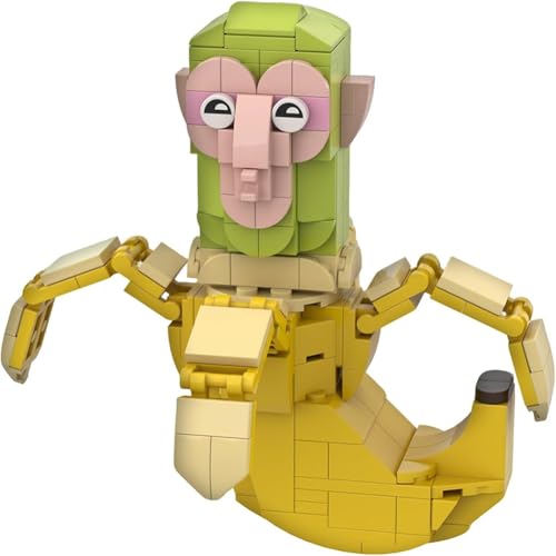 JUCHRZEY Tralalero Tralala Figuren-Baukasten, Italienisches Brainrot Figurenbauset Geschenk for Fans, 3D Sammlerfiguren for Büro (AFFE) von JUCHRZEY