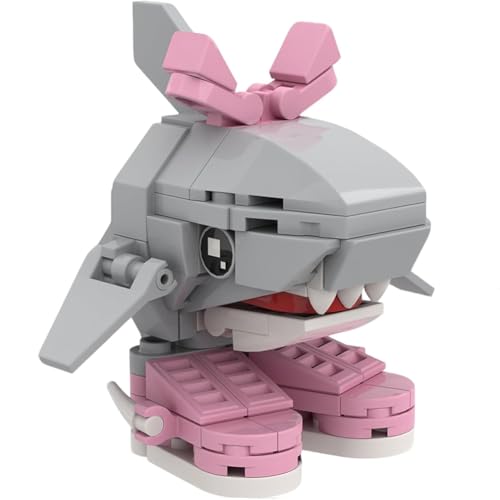 JUCHRZEY Tralalero Tralala Figuren-Bausatz, Italienisches Brainrot-Design, Sammelfiguren zum Basteln, 3D-Designs for Büro, Pinker – originelles Geschenk for Fans von JUCHRZEY