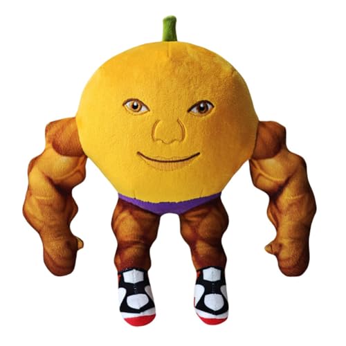 JUCHRZEY Tung Tung Tung Sahur Plüschspielzeug, Tralalero Tralala Kuscheltier, Weiches Stofftier Kissenfigur Geschenk for Erwachsene und Kinder (gelb) von JUCHRZEY