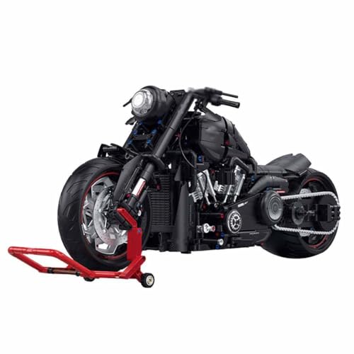 JUCYJULY Technik Motorrad Bausteine für Harley, 2260 1:5 Klemmbausteine Technik Supermotorrad Modellbausatz, MOC Rennen Motorrad Bausatz Erwachsene, Superbike Spielzeug Geschenk für Kinder (60521) von JUCYJULY