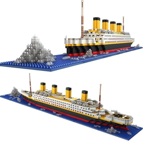 JUCYJULY Technik Titanic Schiff Bausteine, 1860 Klemmbausteine Kreuzfahrtschiff Modell Bausatz, MOC Micro Mini Bricks Cruise Liner Modellbausatz, Spielzeug Geschenk für Kinder Erwachsene JUCYJULY Technik Titanic Schiff Bausteine, 1860 Klemmbausteine Kreuzfahrtschiff Modell Bausatz, MOC Micro Mini Bricks Cruise Liner Modellbausatz, Spielzeug Geschenk für Kinder Erwachsene von JUCYJULY